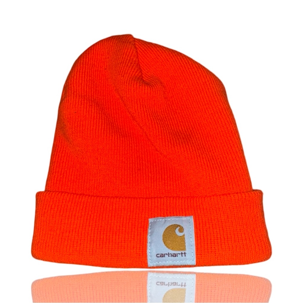 Carhartt: Neon Orange Knitted Beanie: OSFM: Like New: Streetwear: Fall